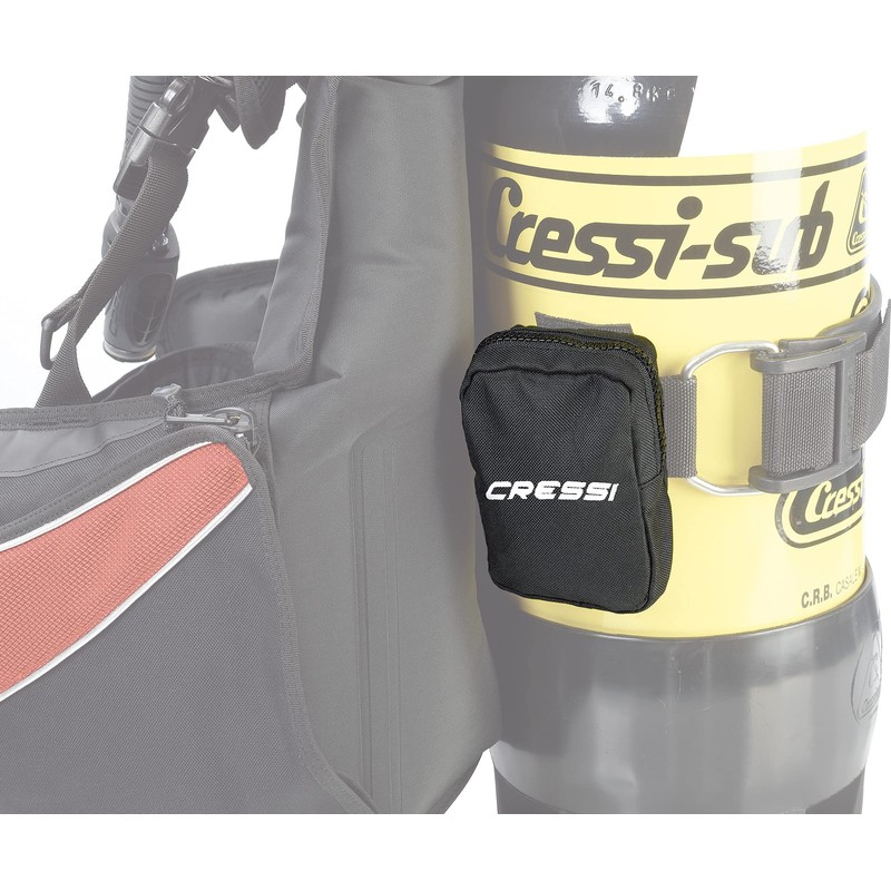 Cressi Back Weight Pockets for Ultralight/Air Travel B.C.'D - Black