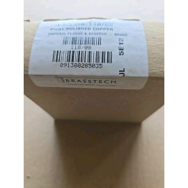 Brasstech 118/08 Disposal Flange And Stopper Polished Copper