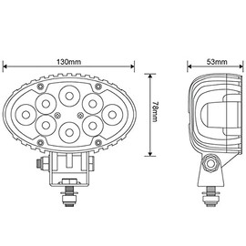Kramp LA10085 LED Work Light 24 W 1920 lm