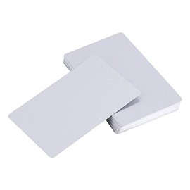 Business Cards Customer Engraving DIY Gift Cards Office Tool 50Pcs Metal for Home Office Silver