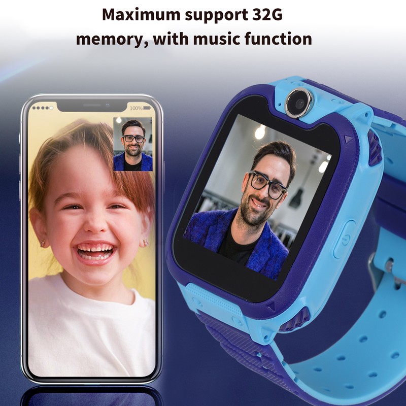 Children Smartwatch 1.54 Inch Touch Screen Gaming Bracelet Waterproof Wristwatch