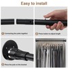 Closet Rod 29-45 inch - Adjustable Hanging Closet Rod with