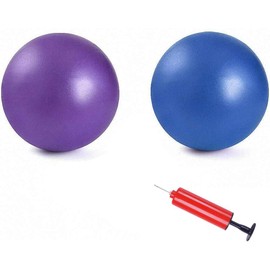 2Pcs Mini Exercise Balls - Professional Grade Anti Burst Heavy Duty and Slip Resistant Small Pilates Ball for Yoga Fitness Stability Barre Balance Training Physical, 9-10 Inch (About 25cm)