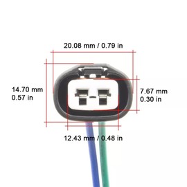 ABS Wheel Speed Sensor Connector Wire Plug Wiring harness Compatible with TOYOTA TACOMA 4RUNNER LAND CRUISER FJ 2003-2020 Compatible with LEXUS LX570 GX460 GX470 2003-2019 Replacement for 89542-08050