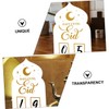 Gadpiparty Handwritten Countdown Acrylic Display with Base Perpetual Month Date