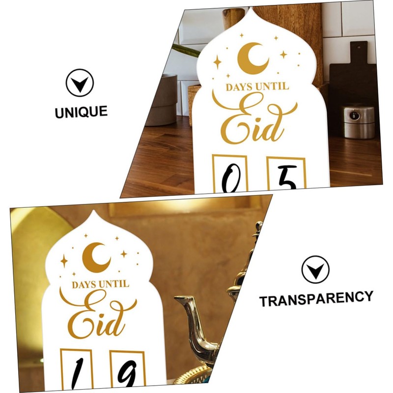 Gadpiparty Handwritten Countdown Acrylic Display with Base Perpetual Month Date