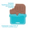 Nuby All Silicone Chocolate Chip Cookie and Chocolate Bar Teether