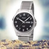 Regent 11090351 Men's Titanium Watch in Grey/Black 40 mm, Water