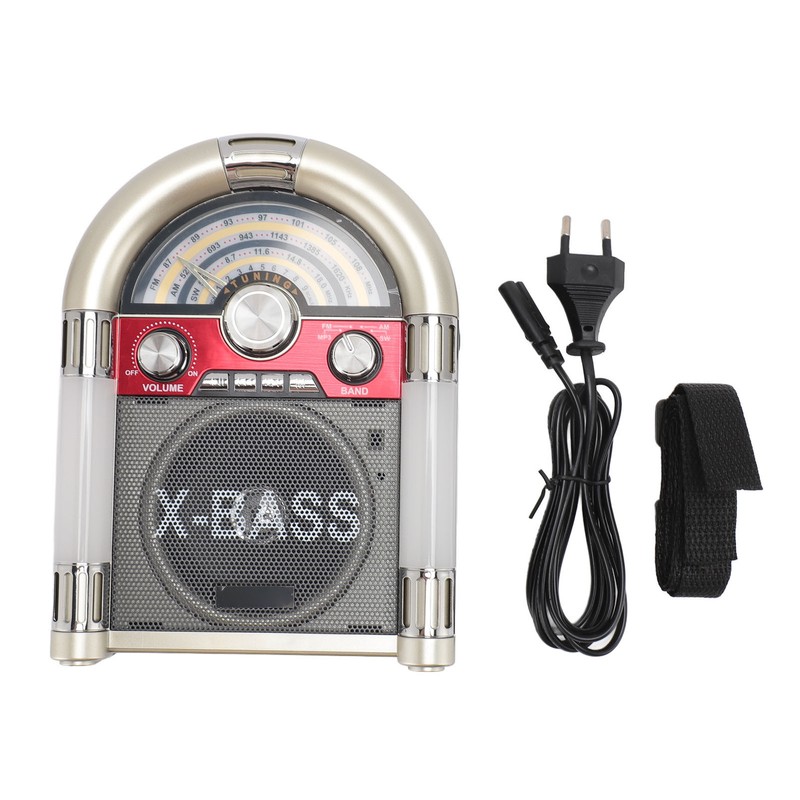 Bluetooth Speaker AM FM SW Band Receiver Retro Style Wireless