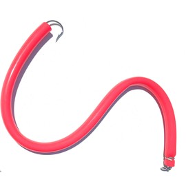 - Trolling Tube Fishing Lure - Moldable - Great for Striped Bass and Other Game Fish (Solid Red, 18 Inch)