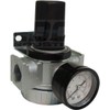1/4" IN-LINE COMPRESSED AIR PRESSURE REGULATOR, 7 TO 150 PSI