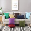 Gyulin 2 Pack Home Decorative 100% Cotton Canvas Square Solid