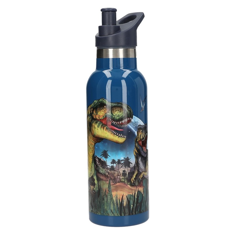 Depesche 13400 Dino World Galaxy Water Bottle in Dark Blue