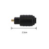 WANGCL 2Pcs Black Mini Toslink Optical 3.5 mm Female Jack