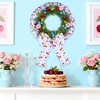 Diartpaint Cherry Bow Wired Edge Ribbons Blue 2 Rolls 10