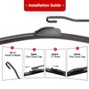 RAINTOK Windshield Wiper Blades Replacement for 2007-2014 Ford Edge Original
