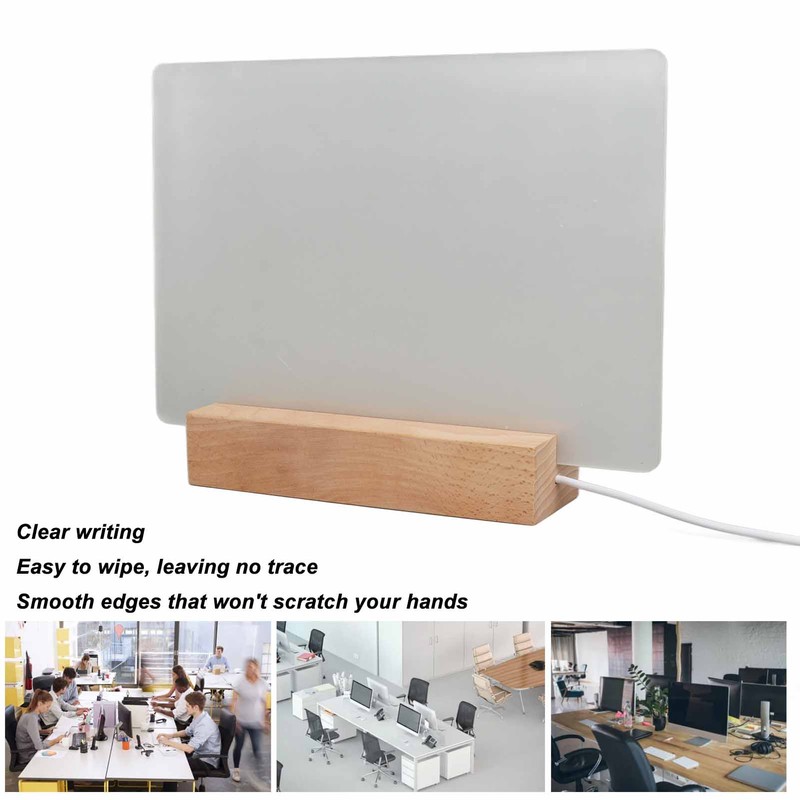 Dry Erase Board 220x150mm Acrylic White Planning Board Reusable with