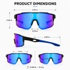Performance Shield Sunglasses for Men & Women – Lightweight Wraparound