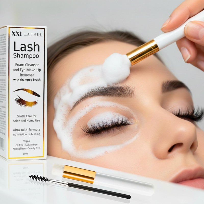 Eyelash Shampoo Brush, Cleaning Brush for Eyelash Extensions and Eyelash