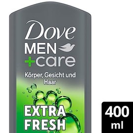 Dove Men+Care 3-in-1 Duschgel Extra Fresh Duschbad f√ºr K√∂rper, Gesicht und Haar mit 24 Stunden Pflege Effekt 400 ml 6 St√ºck