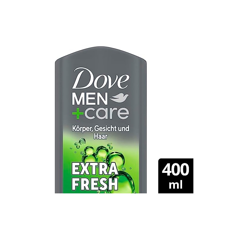 Dove Men+Care 3-in-1 Duschgel Extra Fresh Duschbad f√ºr K√∂rper, Gesicht