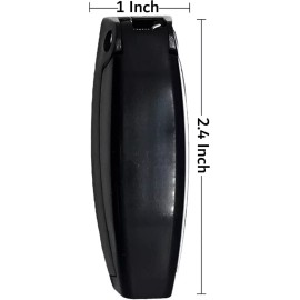 C&N RV Camper Door Catch Latch Holders Baggage Compartment Clips, Black, 12 Pack