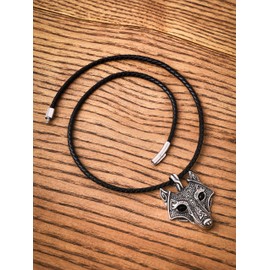 HAQUIL Waterproof Braided Leather Cord Chain Necklace for Pendant, Jewelry Gift for Men and Women - 22inch 2mm