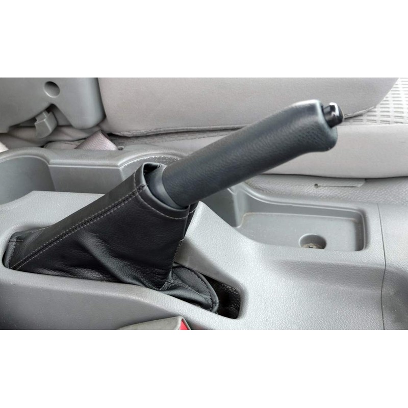 Donally Leather Shift Boots Side Brake Cover, Black, General Purpose