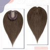 Hairro Human Hair Topper for Women with Bangs 100% Real