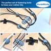 WurdeWindig Cable Management Net Under Desk - Cable Manager Kit-Flexible