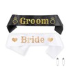 2 Pcs Bride & Groom Engagement Proposal Party Sashes Kit,