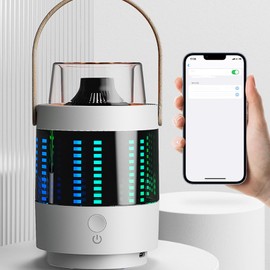 Bluetooth Speaker, Portable Bluetooth Speaker with Night Light & Clock, Time Display Clear Sound Quality 2000mAh Wireless Bluetooth Speaker for Indoor & Outdoor