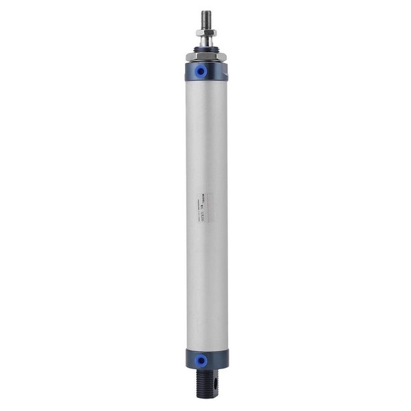 Micro Cylinder, Pneumatic Air Cylinder Mini. Pneumatic Cylinder, MAL 1.3 x 7.9 inches (32 x 200 mm), Hydraulic Cylinder Double Acting, Aluminum Alloy Hole Diameter G1/8, Durable, Perfect Lubrication Guide Performance