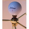 Golf Ball Lamp Finial, White, 2.25"h