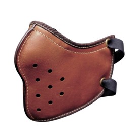 CIWS Motorcycle Face Mask Touring PU Leather American Jet Airsoft (Brown)