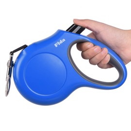 Fida Retractable Dog Leash, 16ft Heavy Duty Pet Walking Leash for Large Dog or Cat up to 110 lbs, Tangle Free. One-Hand Brake (Large, Blue)