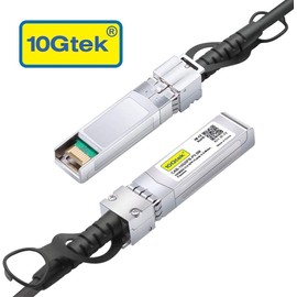 10Gtek SFP+ DAC Cable 7 m (23 ft) AWG26, 10G SFP+ to SFP+ Direct Attach Copper Passive Cable for Cisco, Ubiquiti UniFi, TP-Link, Netgear, D-Link, Zyxel, Mikrotik and Open Switches
