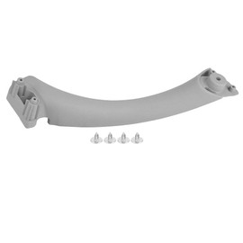 Akozon Door Handle Car Inner Handle ABS Interior Door Trim Pull Strip Right Door Handle Interior for E90 E91 3 Series 2004-2012 (Grey)