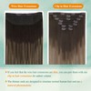Easyouth Balayage Wire Hair Extensions Human Hair Ombre Brown Wire