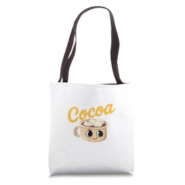 Kawaii Hot Chocolate Cocoa Cute Marshmallow Vibe Tote Bag