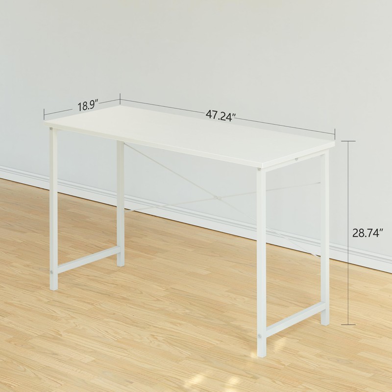 CubiCubi Computer Desk, 47 inch Home Office Small Desk, Modern