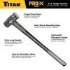 Titan Pro-X 63018 8lb Sledge Hammer, Dual-Face Sledge with Cross-Pattern