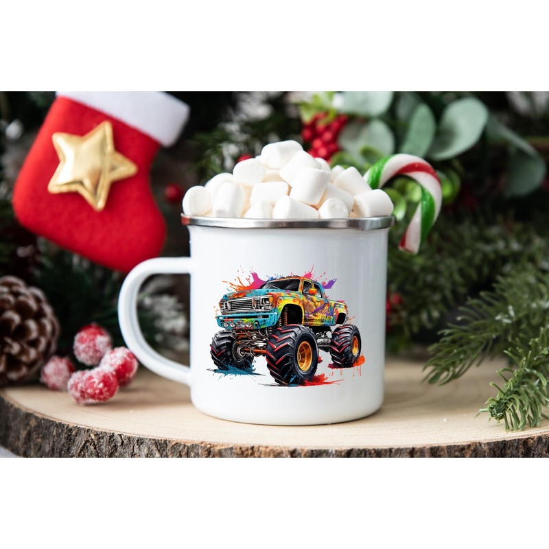 MAXIKIWI - Durable Enamel Coffee or Tea Cup for Indoor
