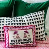 FURBISH Needlepoint Decorative Throw Pillow - Not My Circus Not