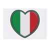 'Italy Flag Heart' Temporary Tattoo - Water Resistant, Skin-Safe, Non-Toxic