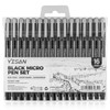 YISAN Black Drawing Art Pens,Micro Fineliner Manga Pens,Calligraphy Pens for