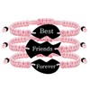 JunyiDIY Sister Bracelets Best Friend Friendship Bracelets - 3 Pink