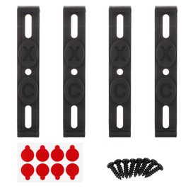 ASelected 4 x Frameless Licence Plate Holders Universal Licence Plate Holder Licence Plate Holder Frameless Frameless Clip-on Licence Plate Holder