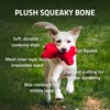 PLAYOLOGY Plush - Squeaky Bone - Large - Engaging All-Natural