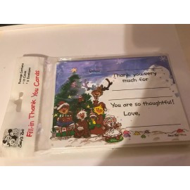 suzy zoo christmas thank you  cards